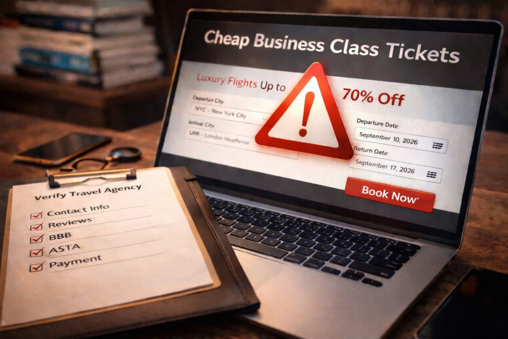 Discounted business class tickets. Are they a scam?