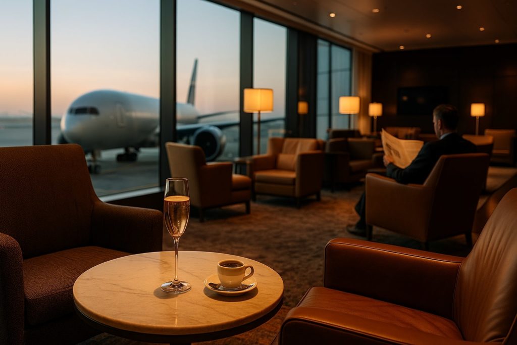 Basic Business Class does not guarantee you'll get lounge access. Check fare rules!