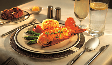 Enjoy Lobster Thermidor on Singapore Airlines