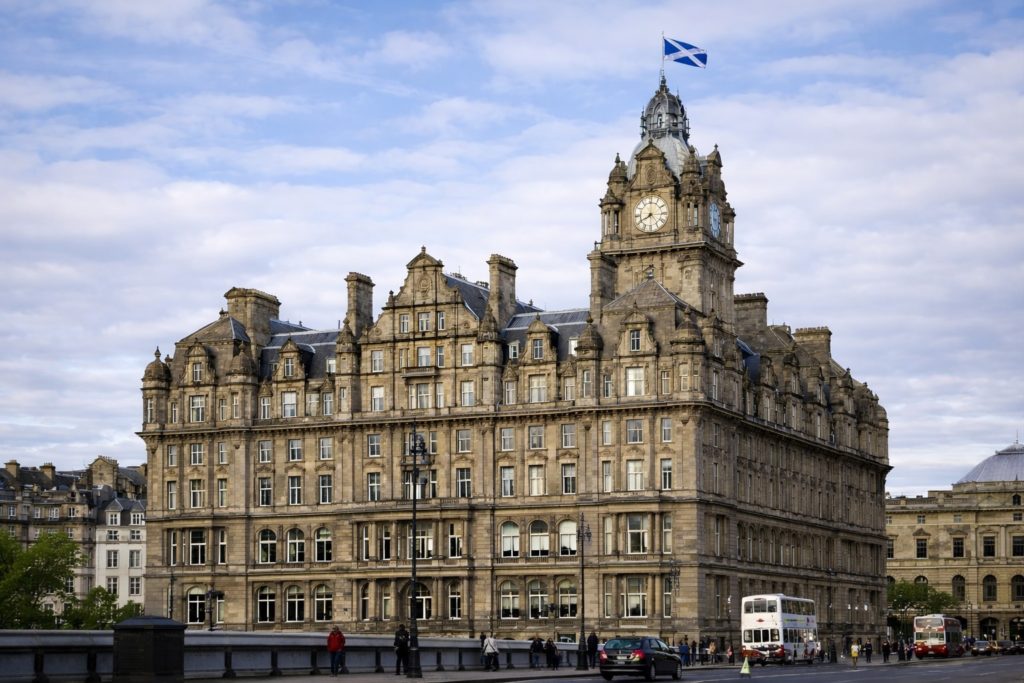 The Balmoral Hotel in Edinburgh, Scotland