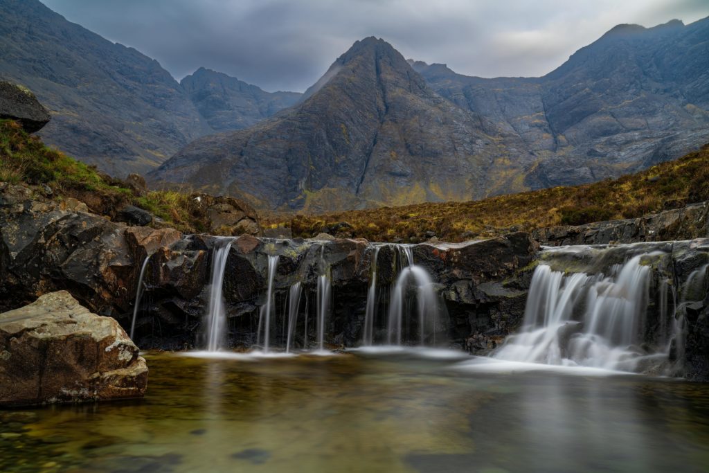 Beautiful waterfalls in Scotland