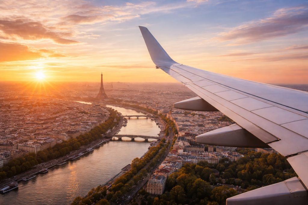 Business class flights to Paris for a comfortable arrival