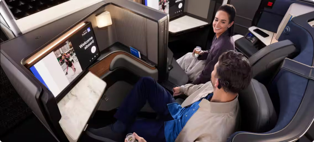 New business class seats by United