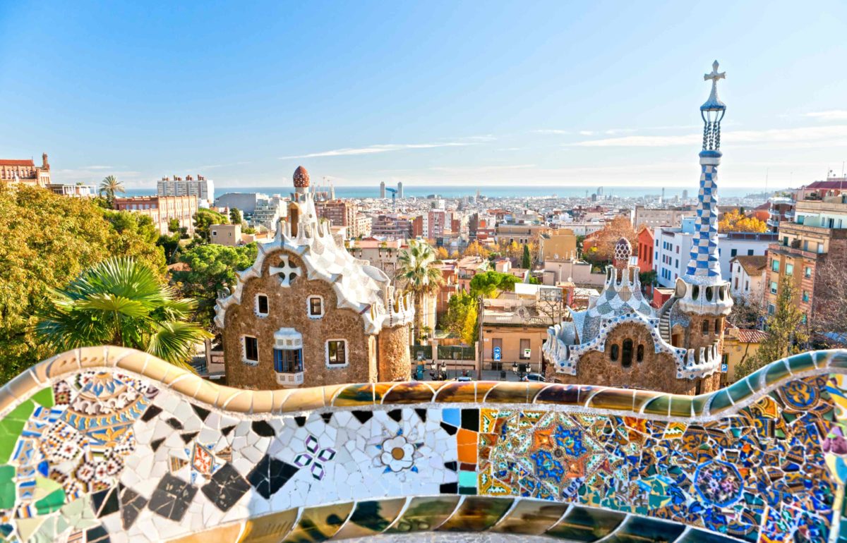 Business class flights to Barcelona to discover Gaudi's Parc Guell