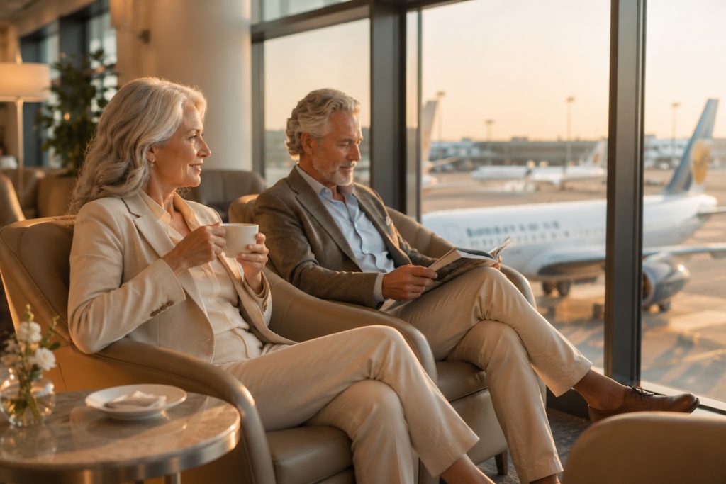 Lounge access comes with your business class flight