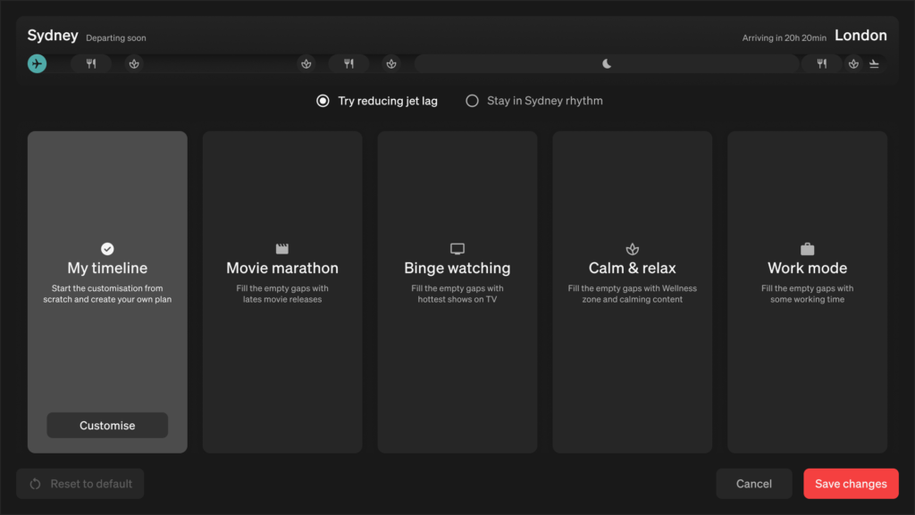 The Journey Planner: A simple tool to improve your long flight