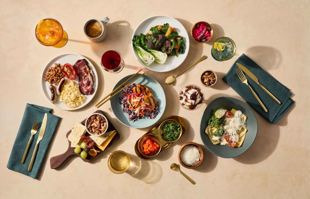 Delicious meals in business class with Alaska Airlines